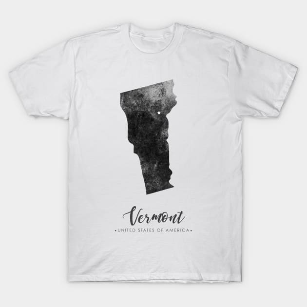 Vermont state map T-Shirt by StudioGrafiikka